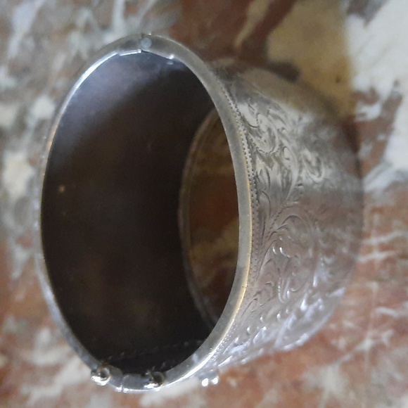 Antique Sterling Silver Cuff Bracelet - Picture 2 of 7